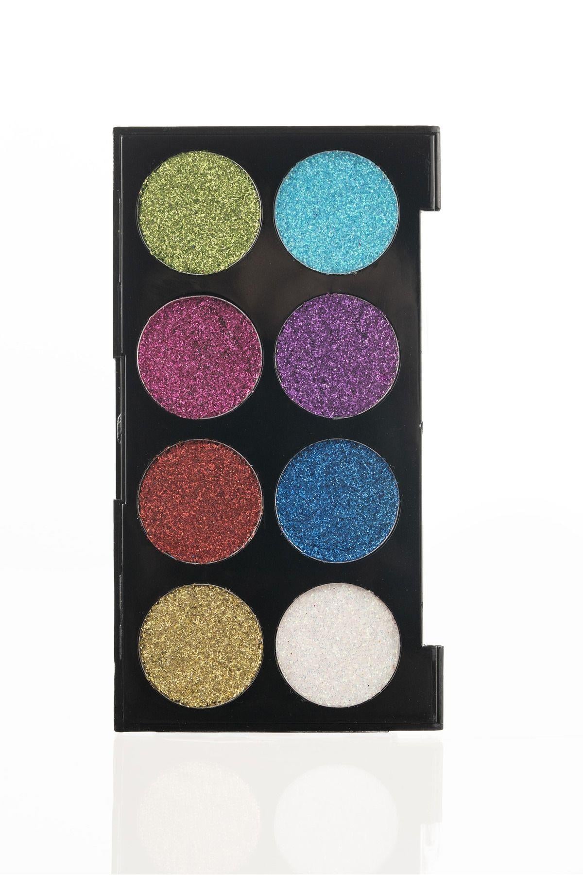 Mt 8 Renkli Glitter Far Paleti