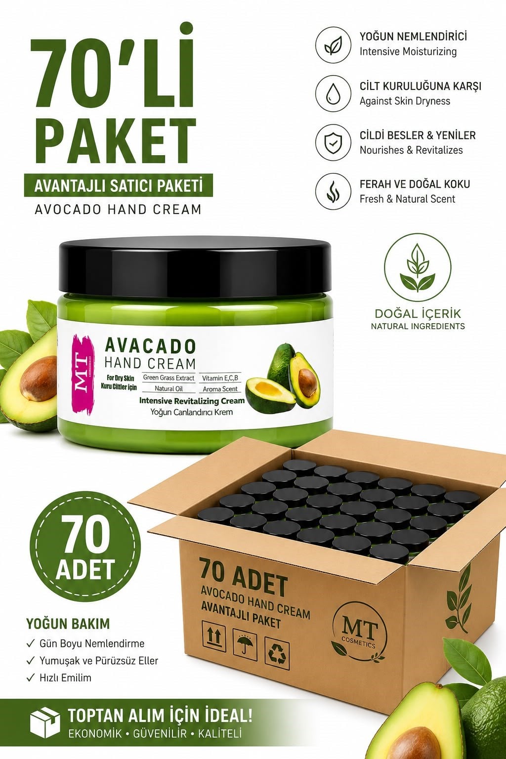 Mt Avacado Canlandırıcı El Kremi 300 Ml
