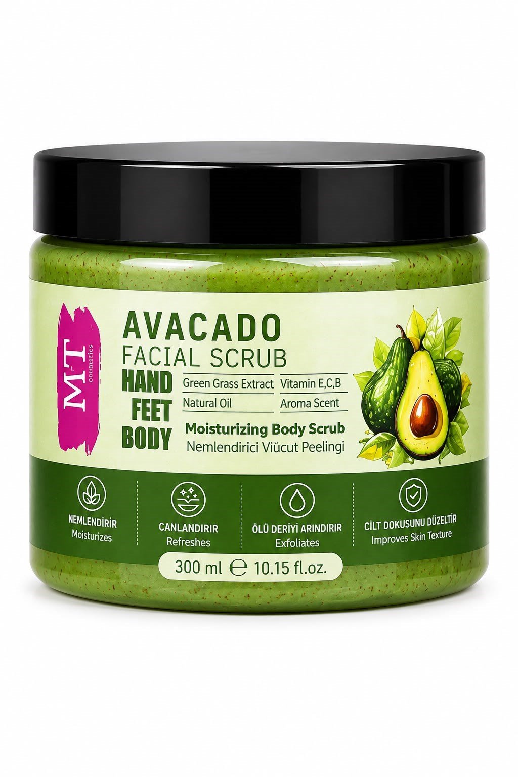 Mt Avacado Nemlendirici Vücut Peelingi 300 Ml