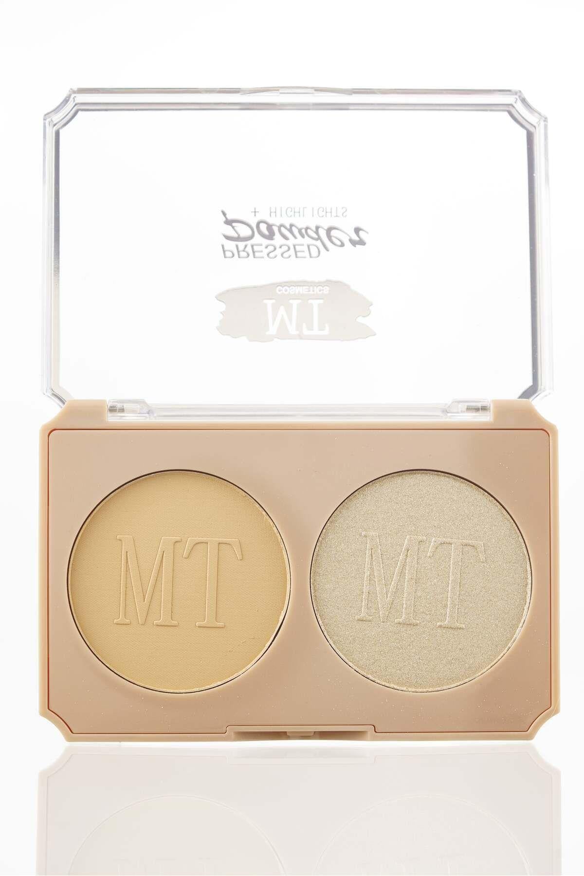 MT Pressed Powder 2'li Aydınlatıcı Paleti