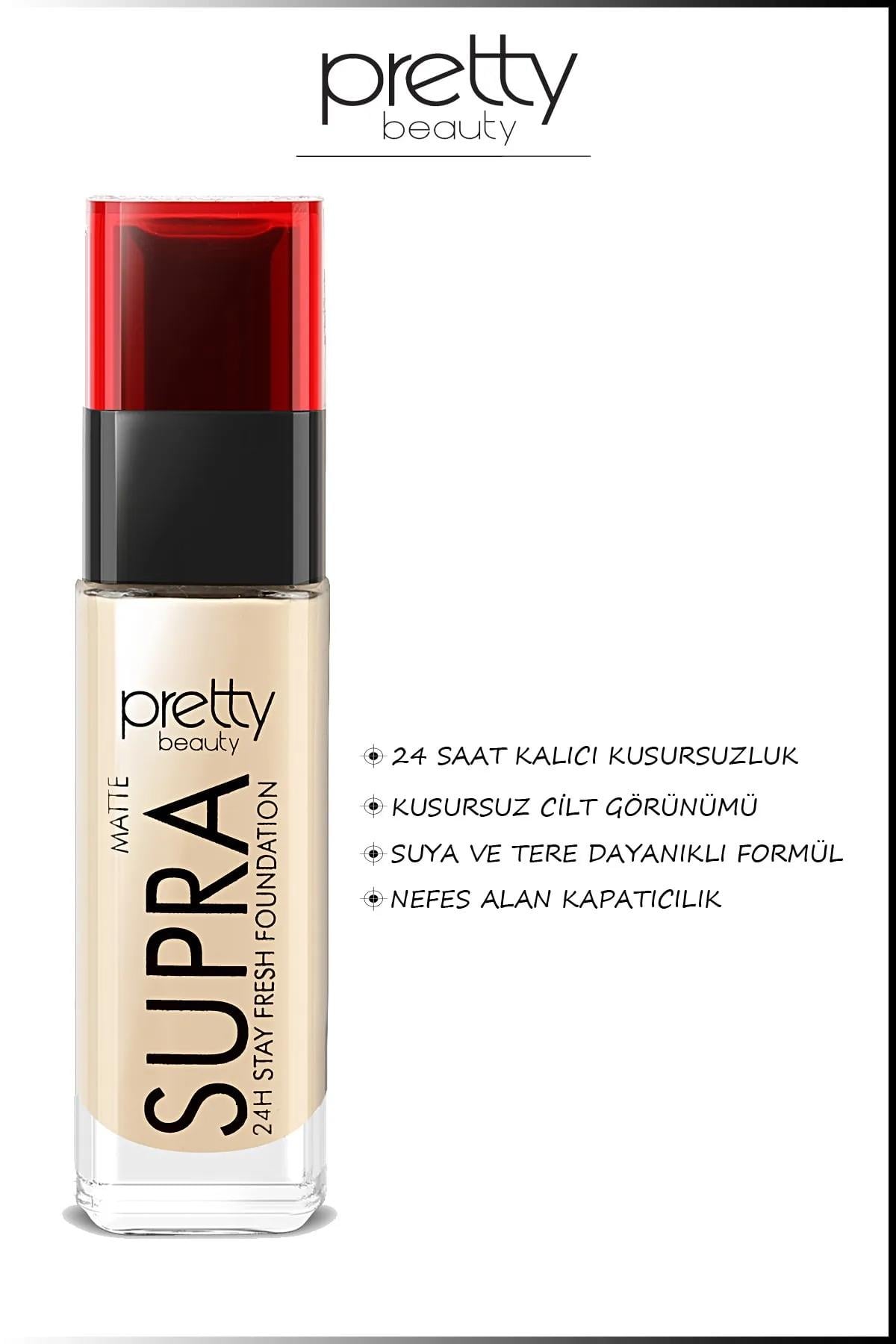 Pretty Beauty Supra 24h Stay Fresh Matte Foundatıon 04