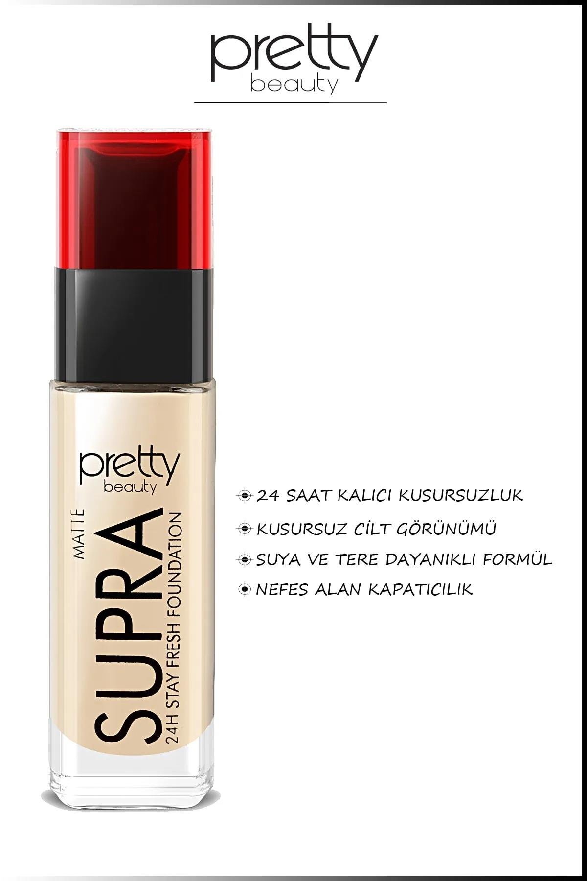 Pretty Beauty Supra 24h Stay Fresh Matte Foundatıon 02