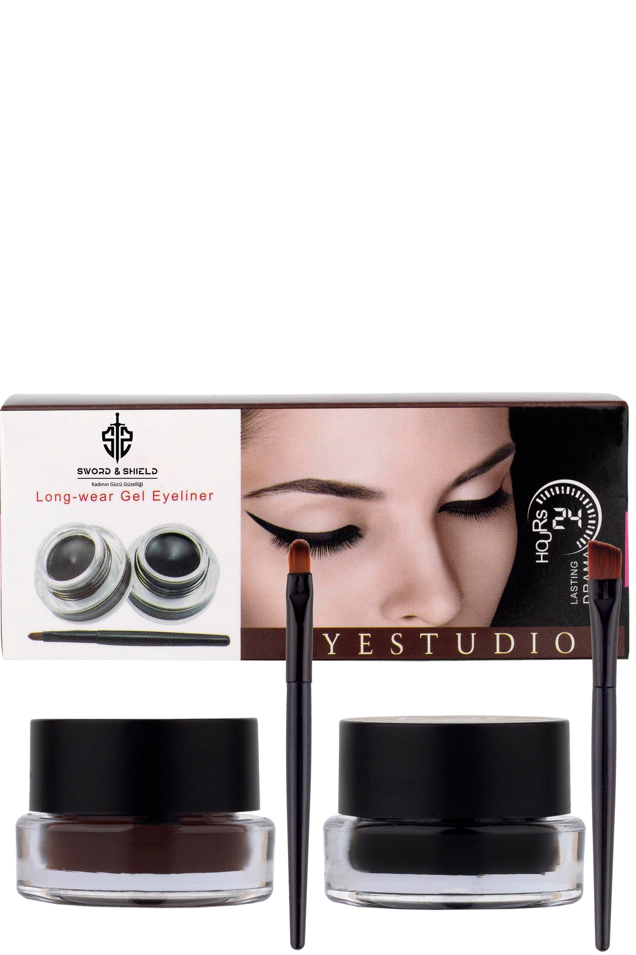 S&S 4'lü Jel Eyeliner Seti - Kahve ve Siyah