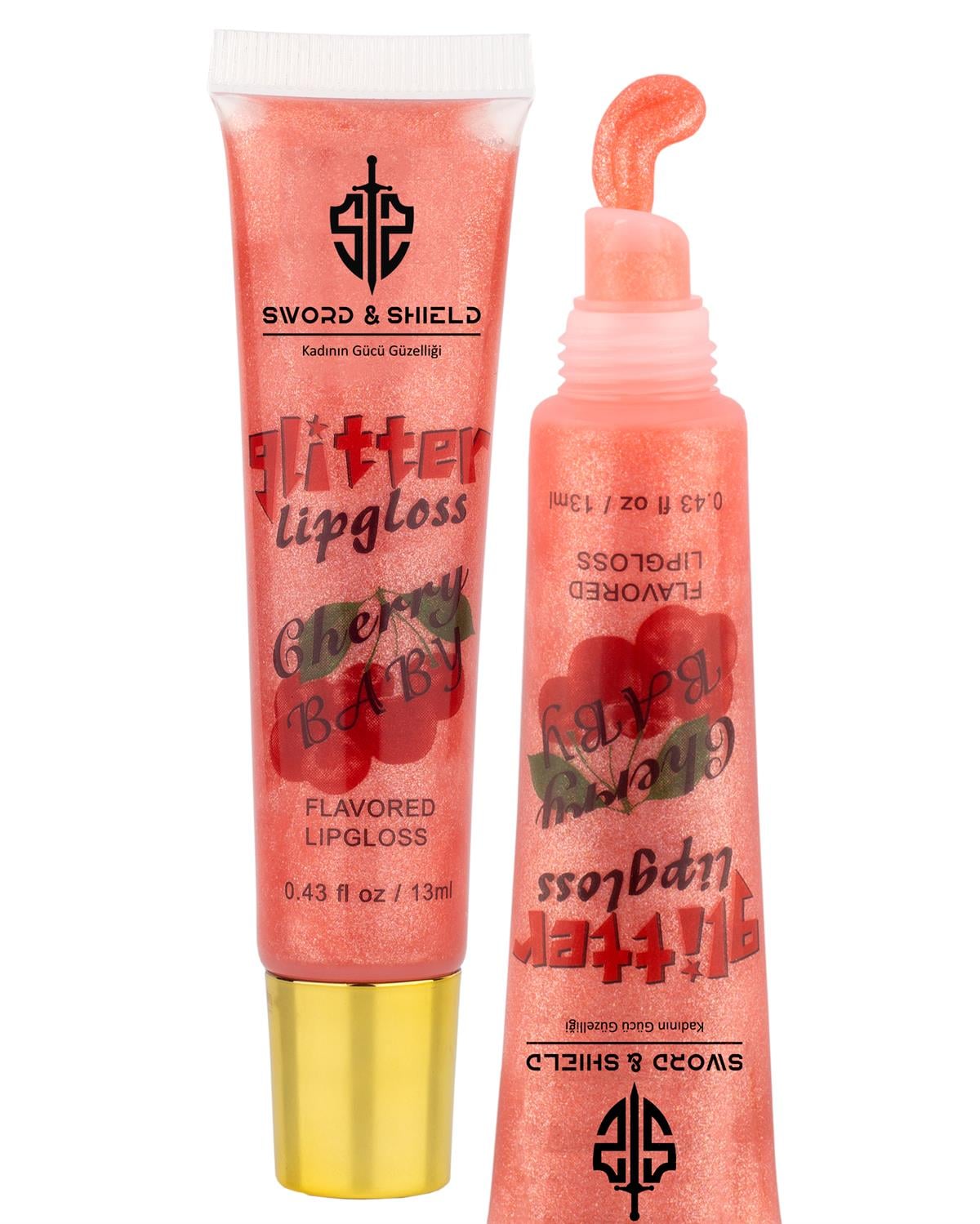 S&S Glitter Lipgloss Strawberry