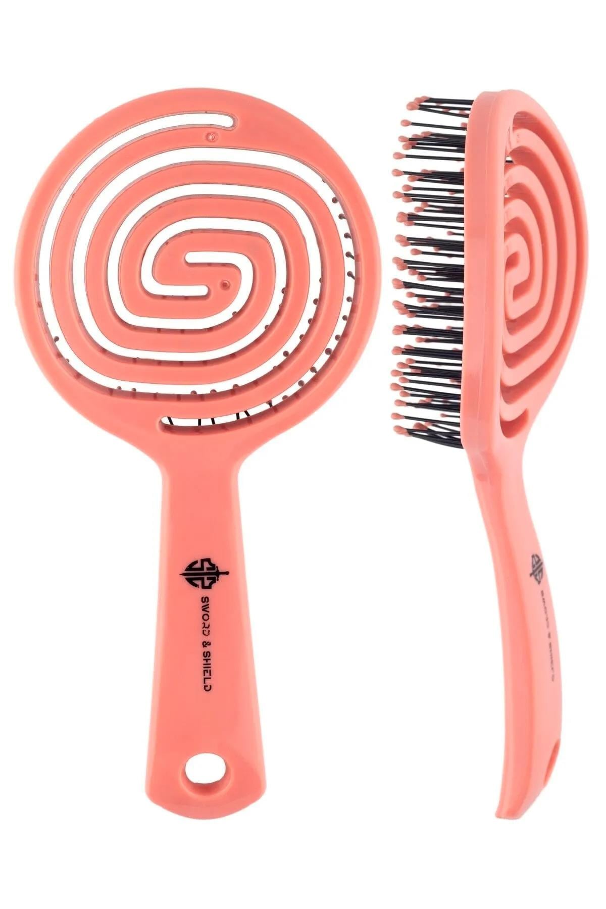 S&S Pembe Pro Üç Boyutlu Oval Saç Fırçası