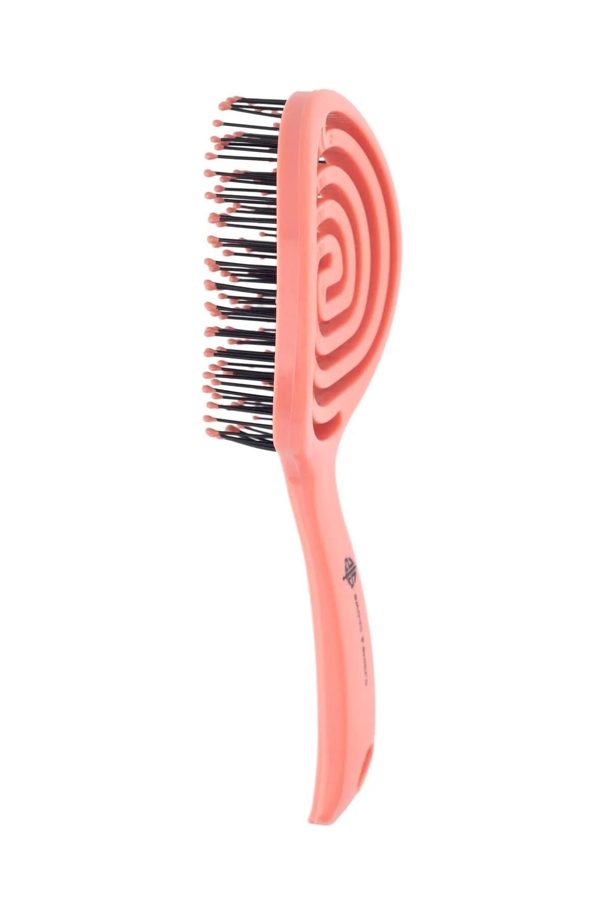 S&S Pembe Pro Üç Boyutlu Oval Saç Fırçası