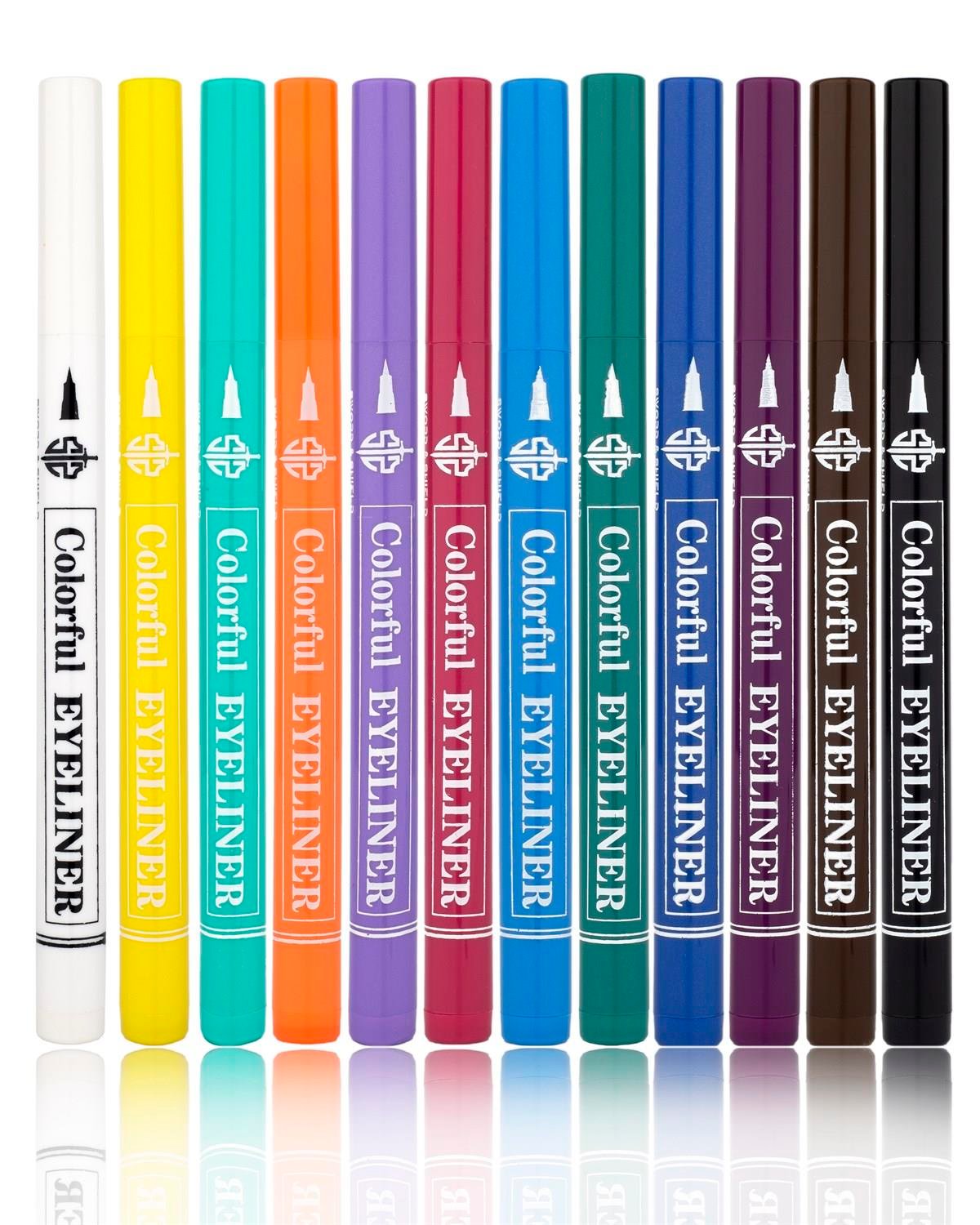 Sword & Shield 12 Renk Pen Eyeliner Seti