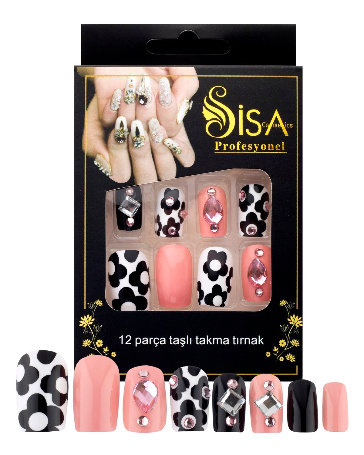 Taşlı Takma Tırnak A4