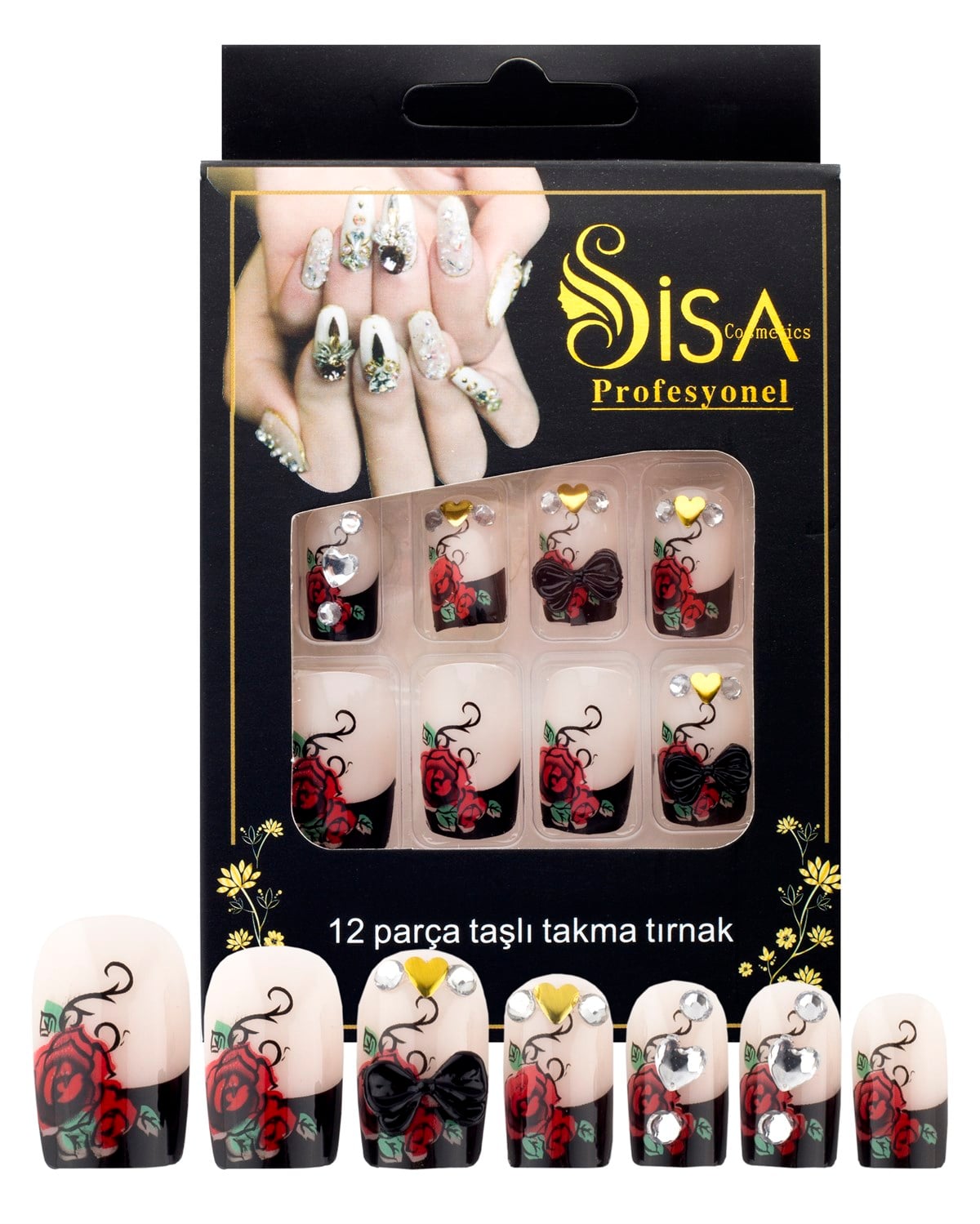 Taşlı Takma Tırnak A5