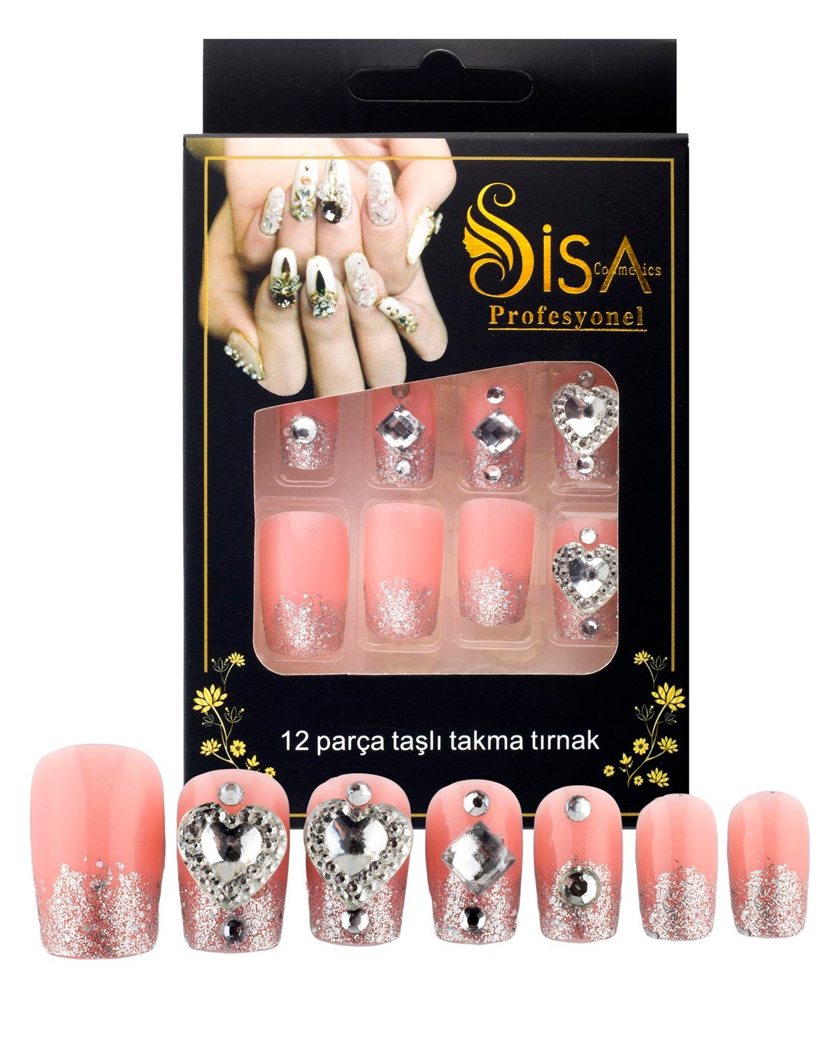 Taşlı Takma Tırnak B3