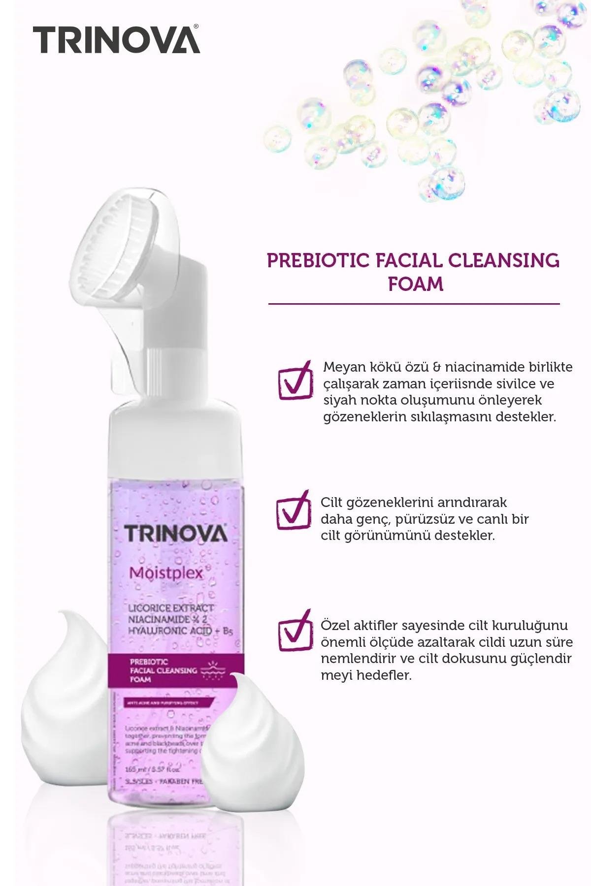 Trinova Prebiyotik Licorice Yüz Temizleme Köpüğü 165ml