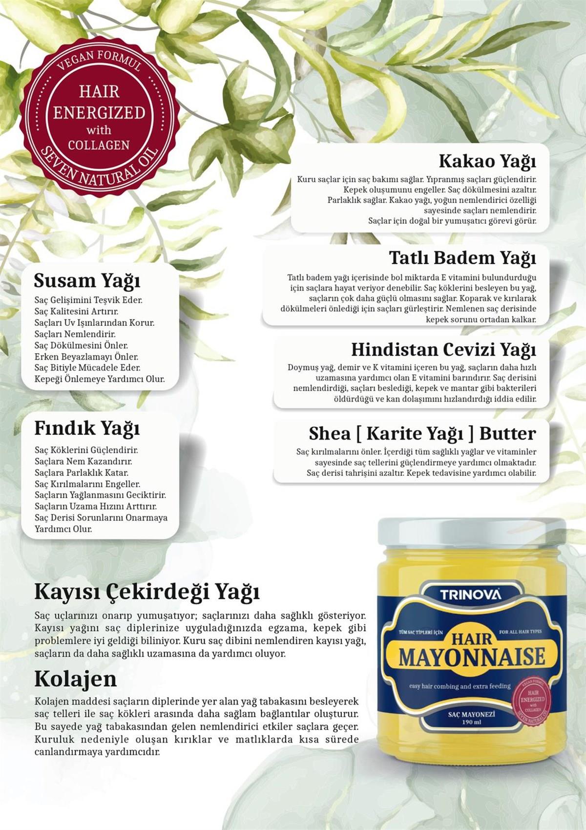 Trinova Saç Mayonezi Bakım Maskesi