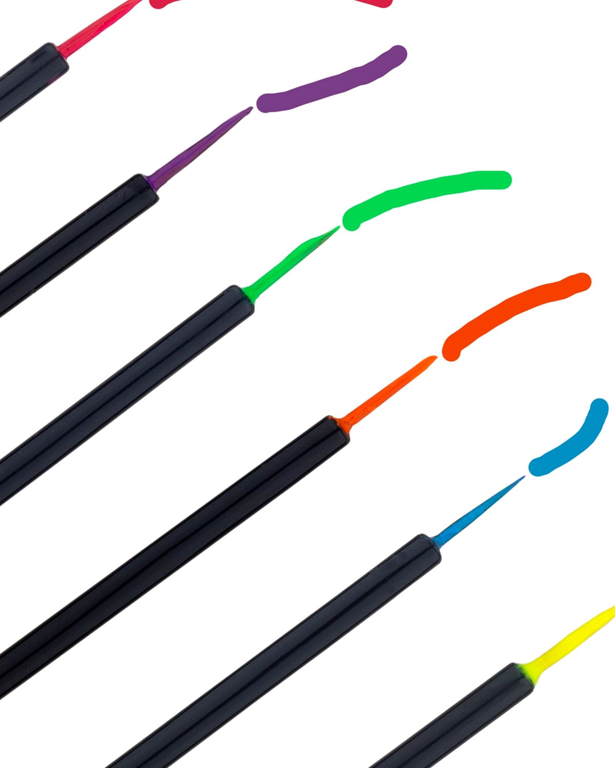 True Color 6 Renkli Neon Fırçalı Eyeliner