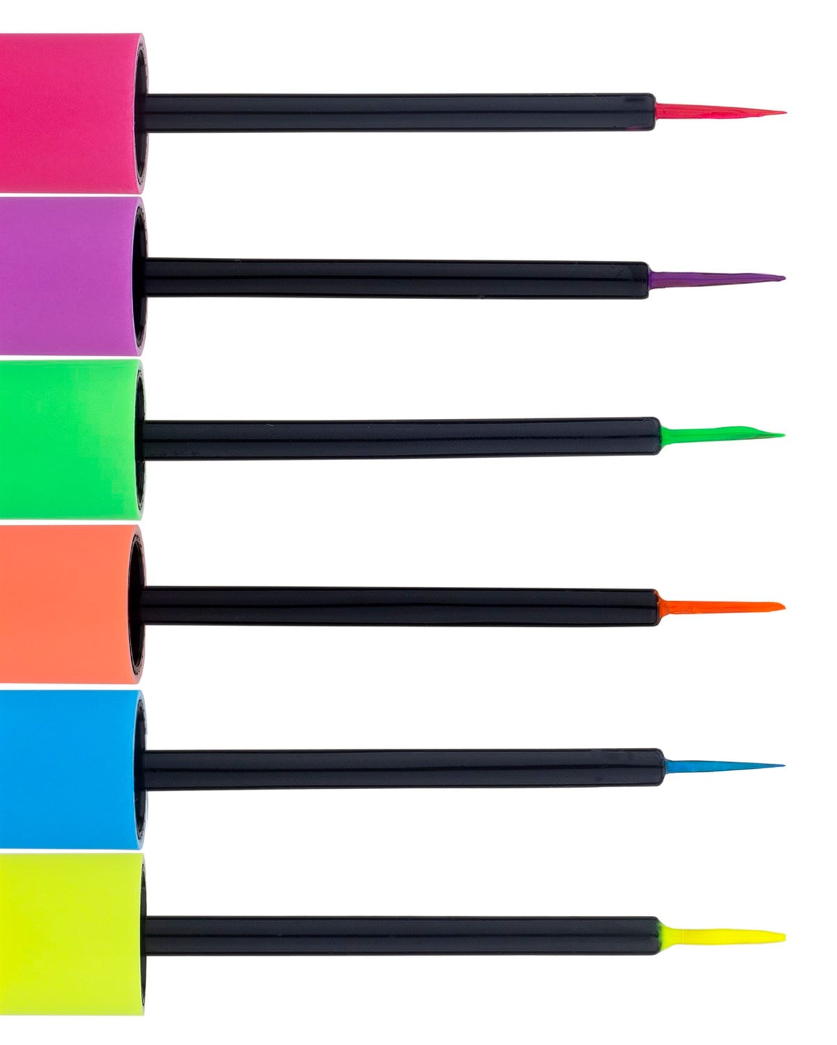 True Color 6 Renkli Neon Fırçalı Eyeliner