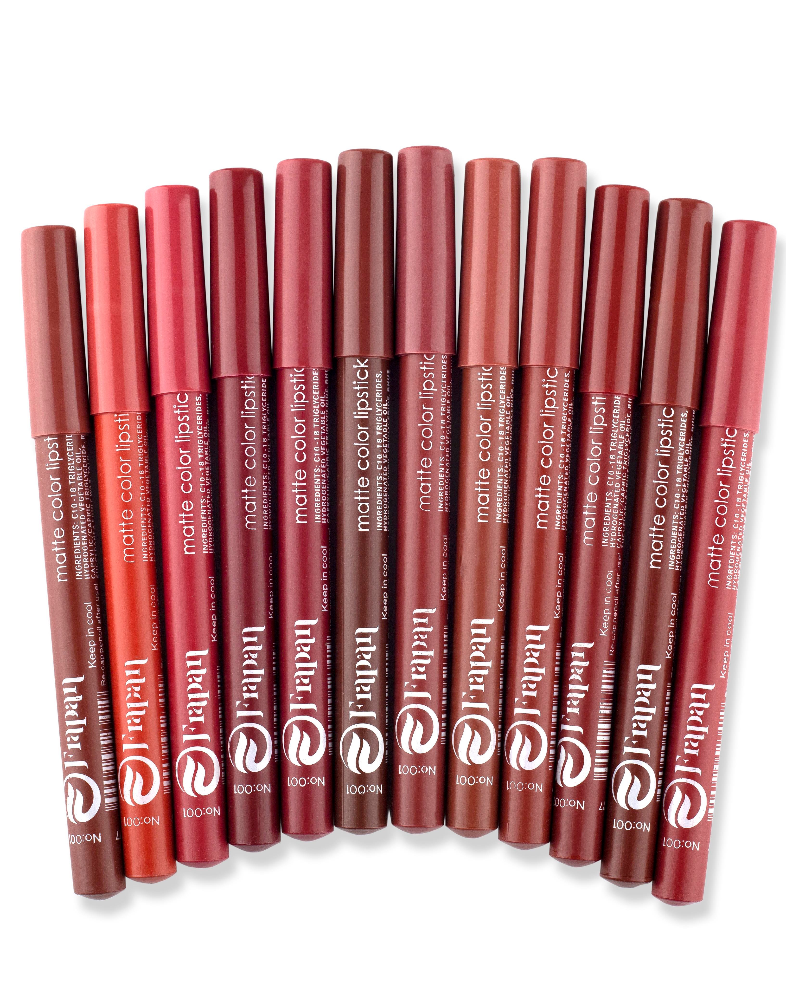 Ultra Soft Kalın Dudak Kalemi 12'li Set - Jumbo Kalem Ruj