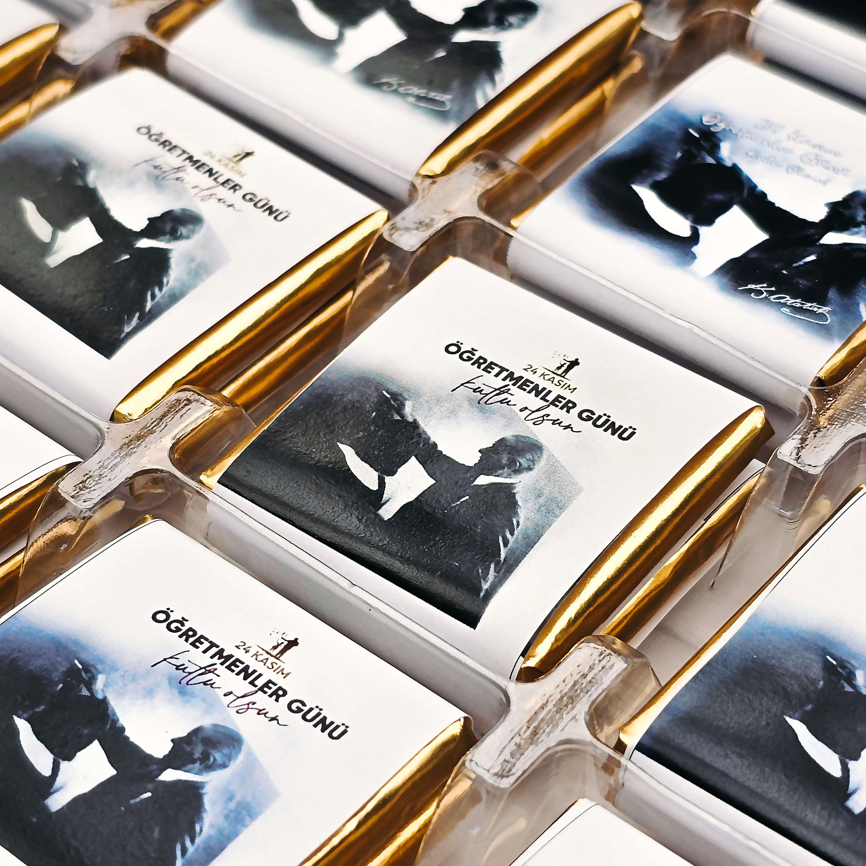 Atatürk Temalı Öğretmenler Günü Madlen Çikolata 48 Adet