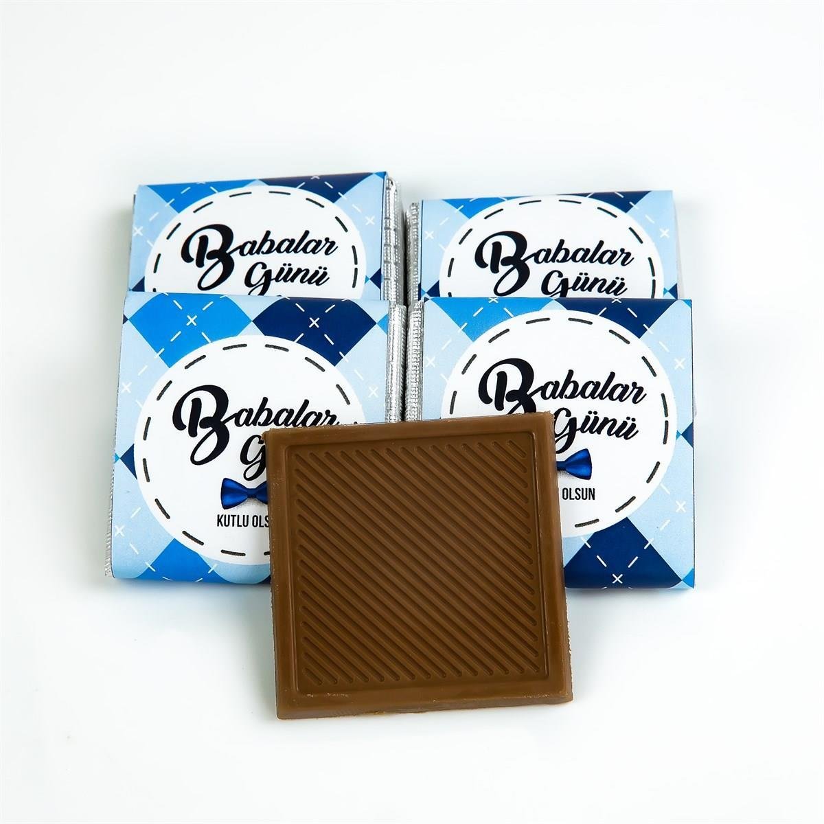 Babalar Günü Baklava Desenli Madlen Çikolata (84 adet)