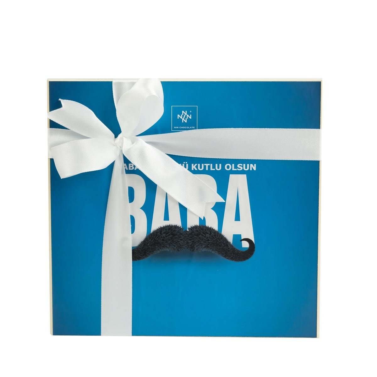 Babalar Günü Bıyık Desenli Madlen Çikolata (84 adet)