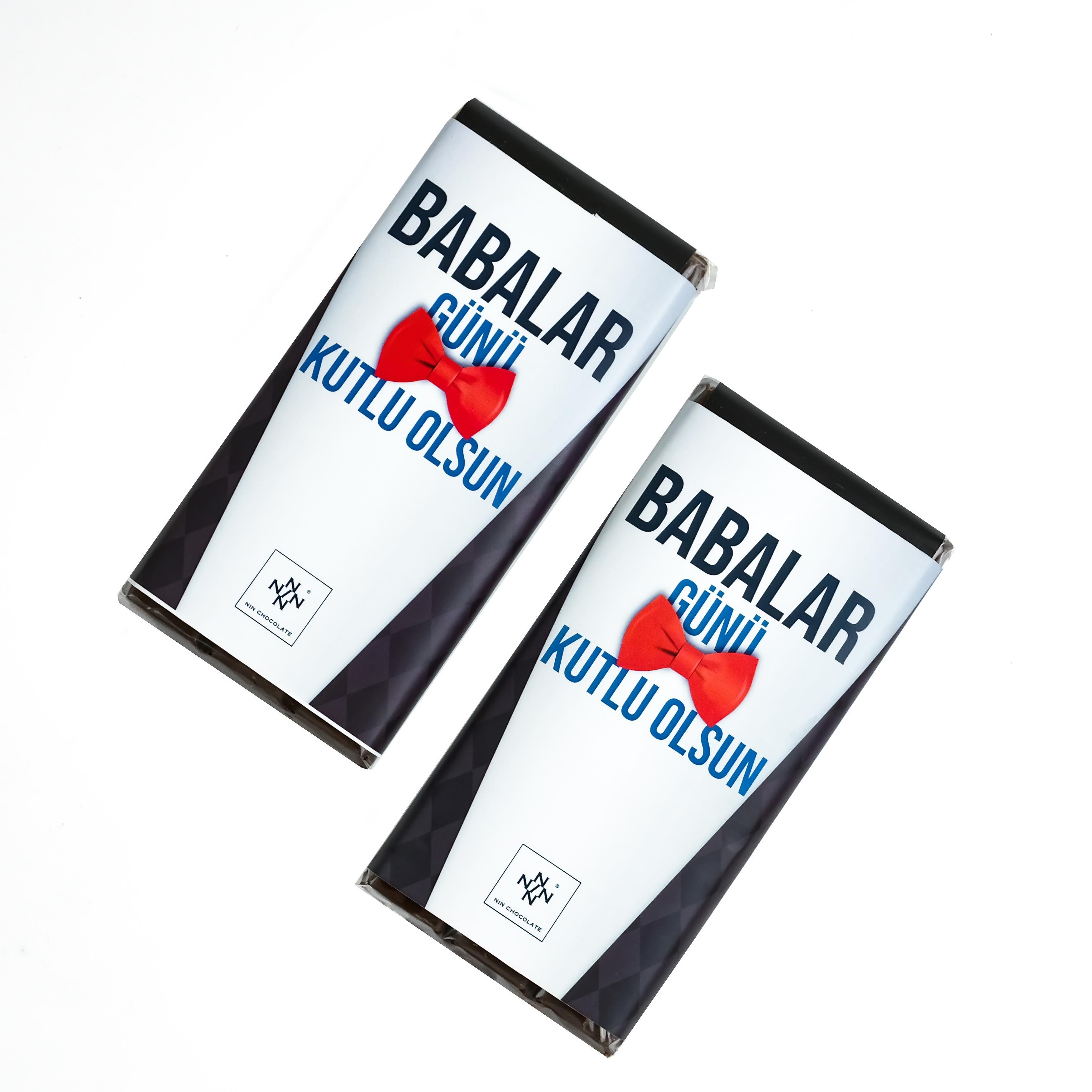 Babalar Günü Papyon Tasarım Tablet Çikolata