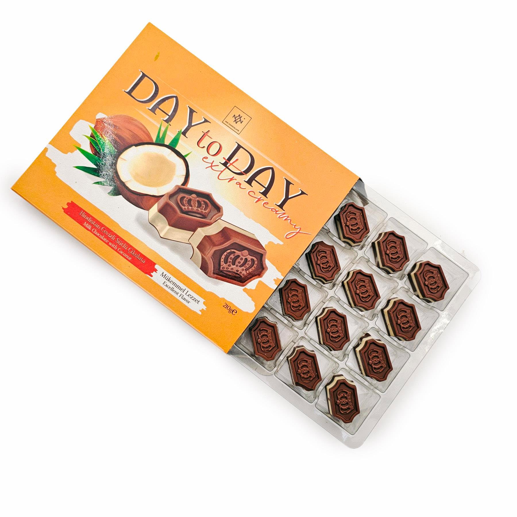 Day to Day Hindistan Cevizli Sütlü Çikolata 210 gr