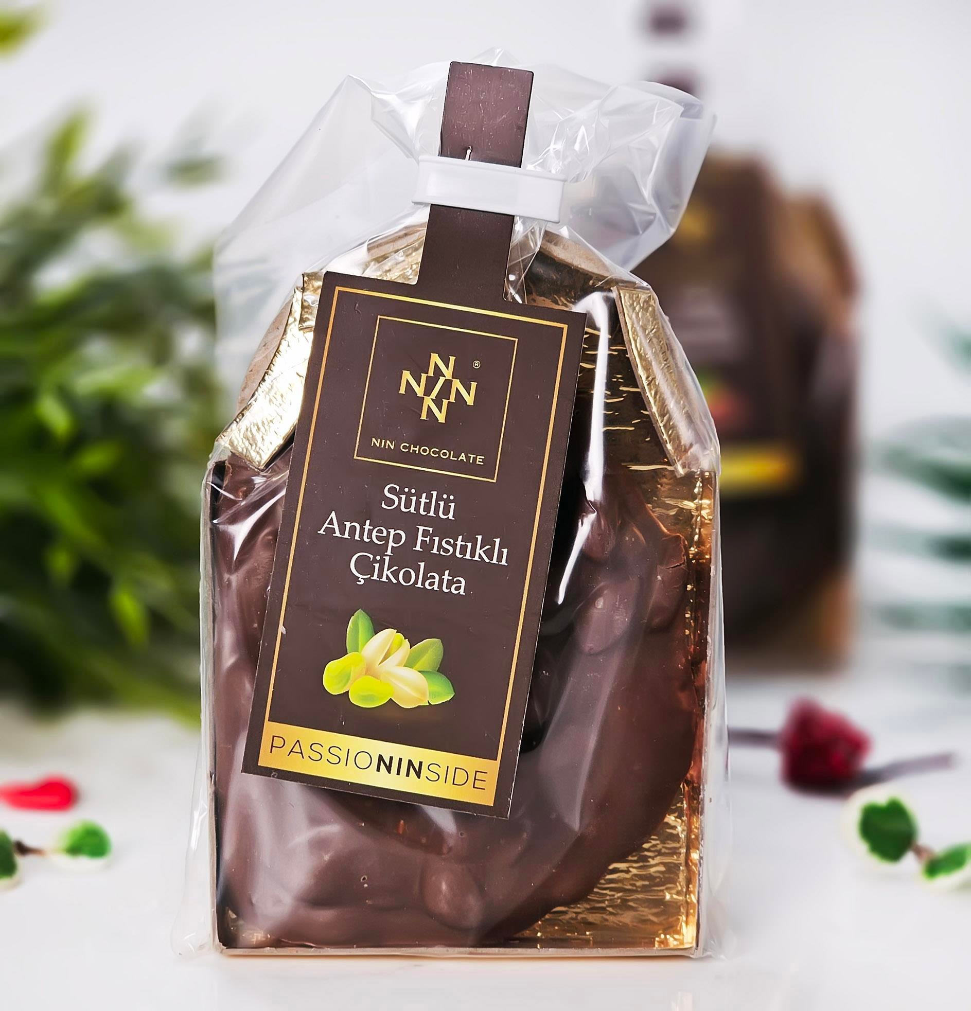 Dökme Sütlü Fıstıklı Tablet Çikolata