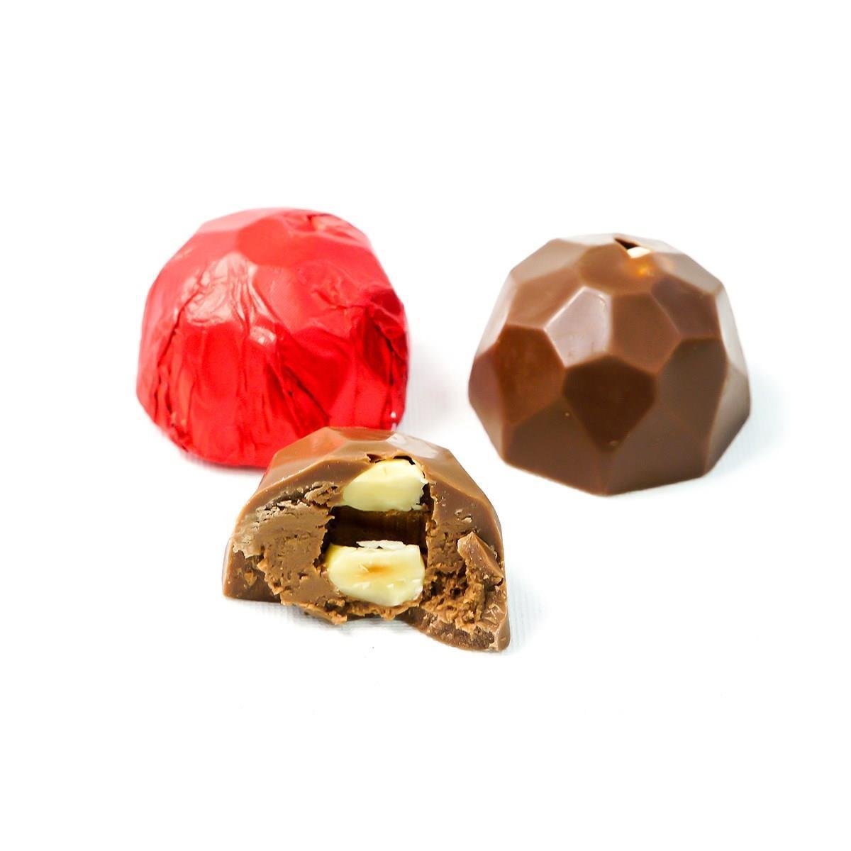 Dökme Yaldızlı Elmas Çikolata Kırmızı 250g