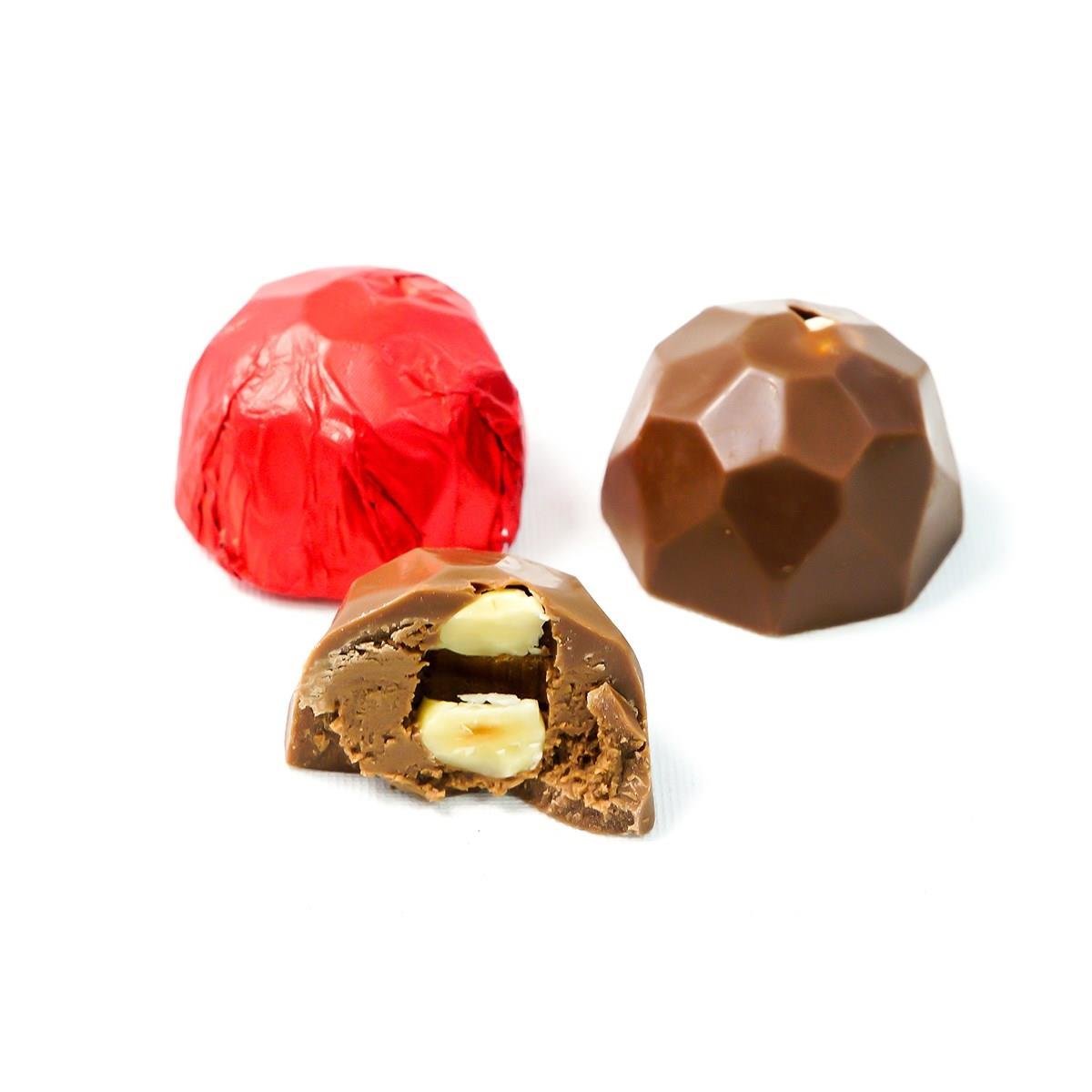 Dökme Yaldızlı Elmas Çikolata Kırmızı 250g