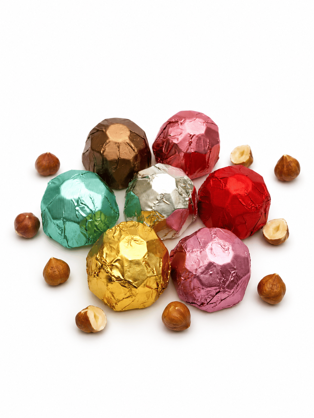 Dökme Yaldızlı Elmas Çikolata Kırmızı 250g