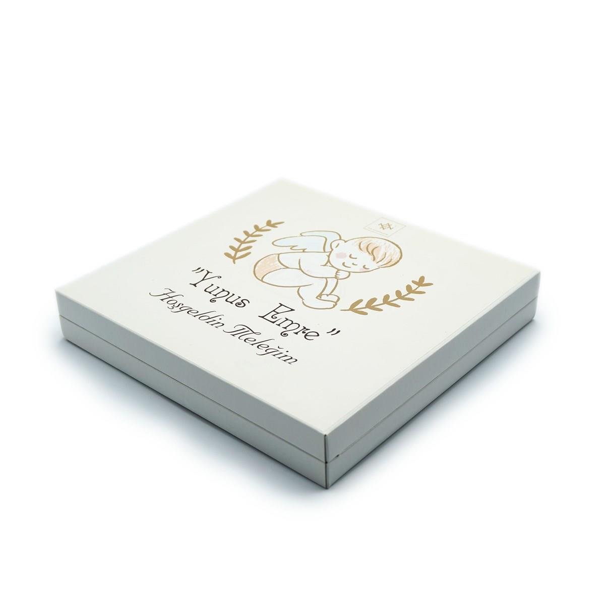 Erkek Bebek Çikolatası 48 Adet Madlen Çikolata Melek