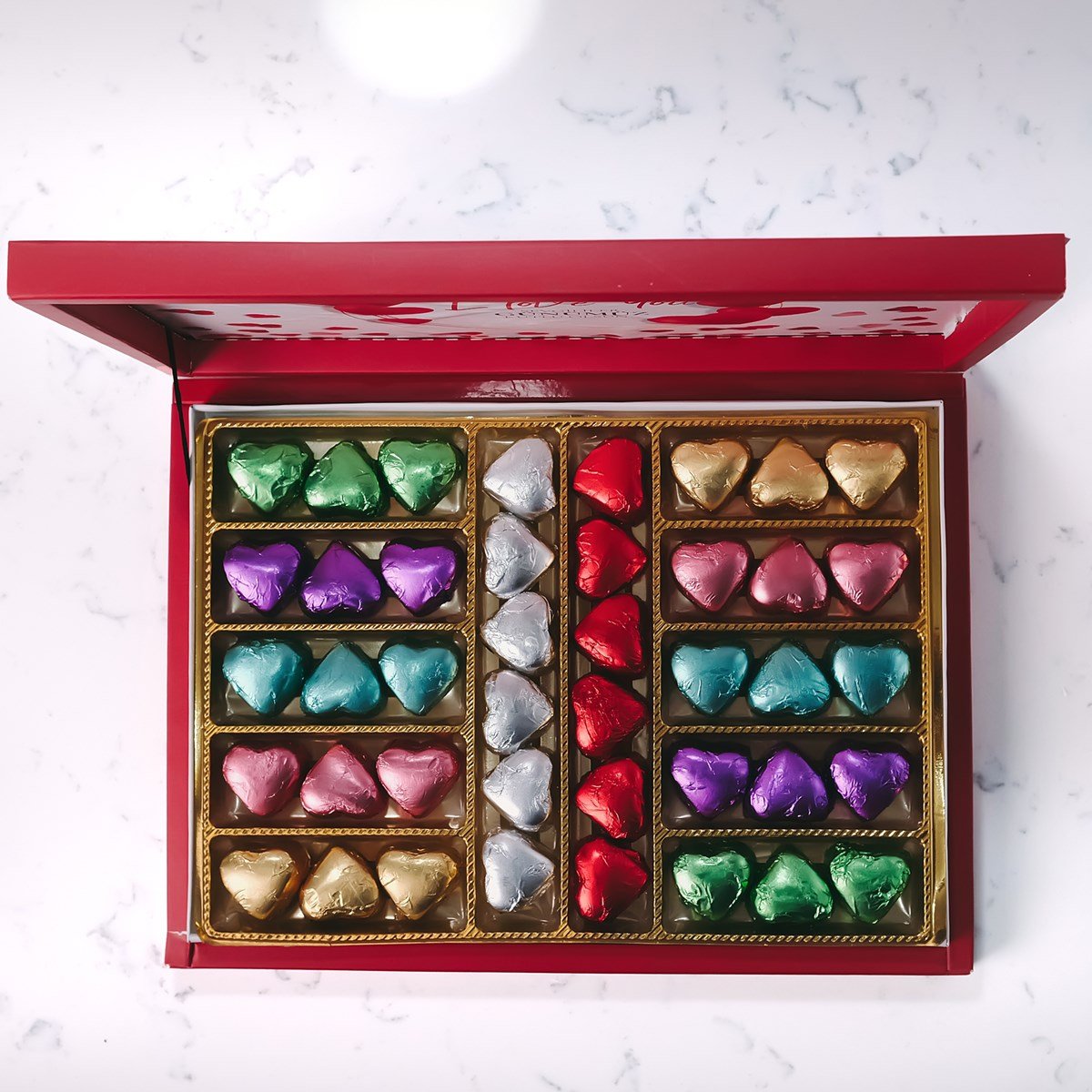 I Love You Yaldızlı Sevgililer Günü Çikolatası