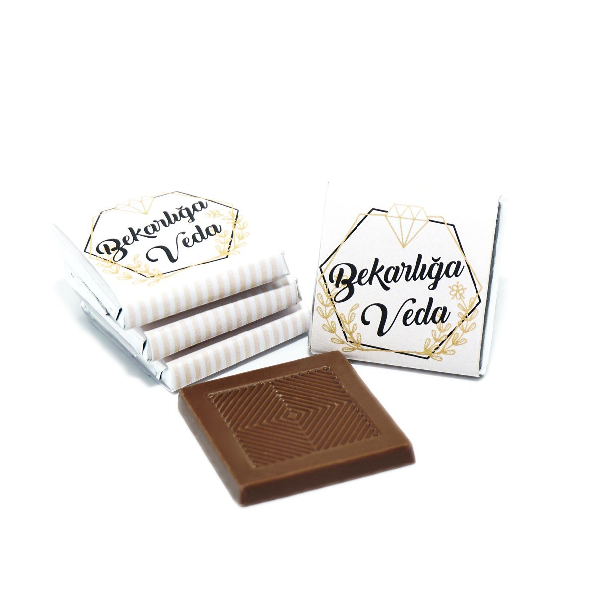 İsme Özel Bekarlığa Veda Çikolatası 144 Adet Napoliten Çikolata