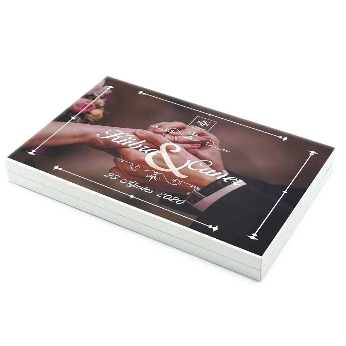 İsme Özel Söz Nişan Çikolatası 162 Adet Napoliten Yüzük