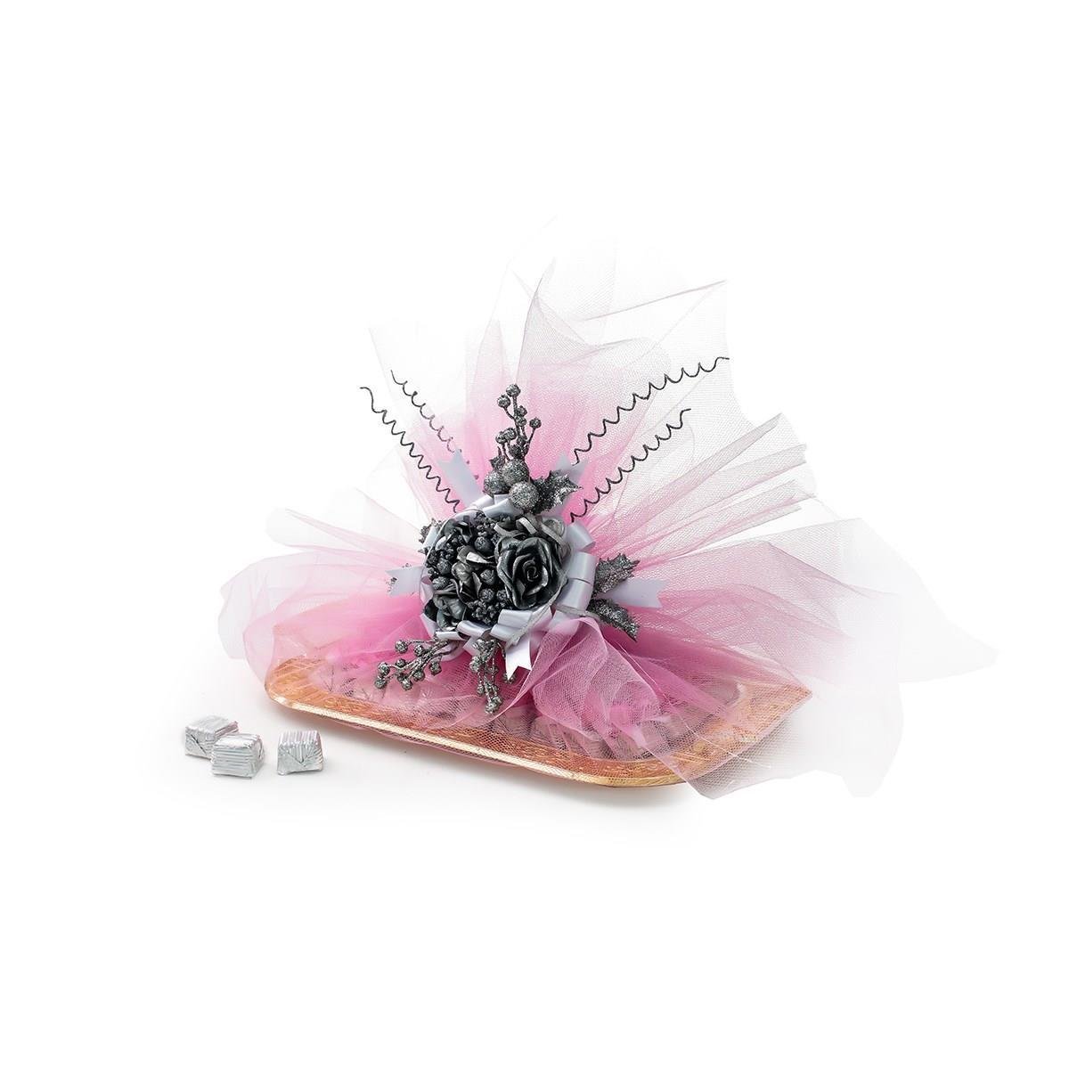 İsteme Çikolatası Tepsili Gümüş Taş Çikolata 1175g