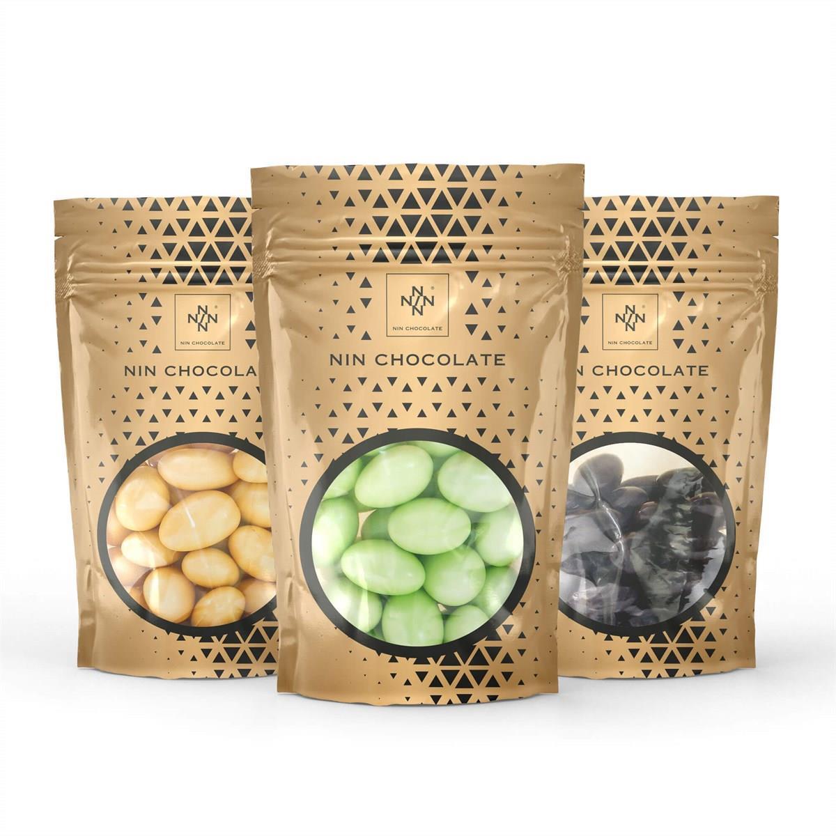 Karışık Badem Draje 450g Bitter-Turuncu-Yeşil