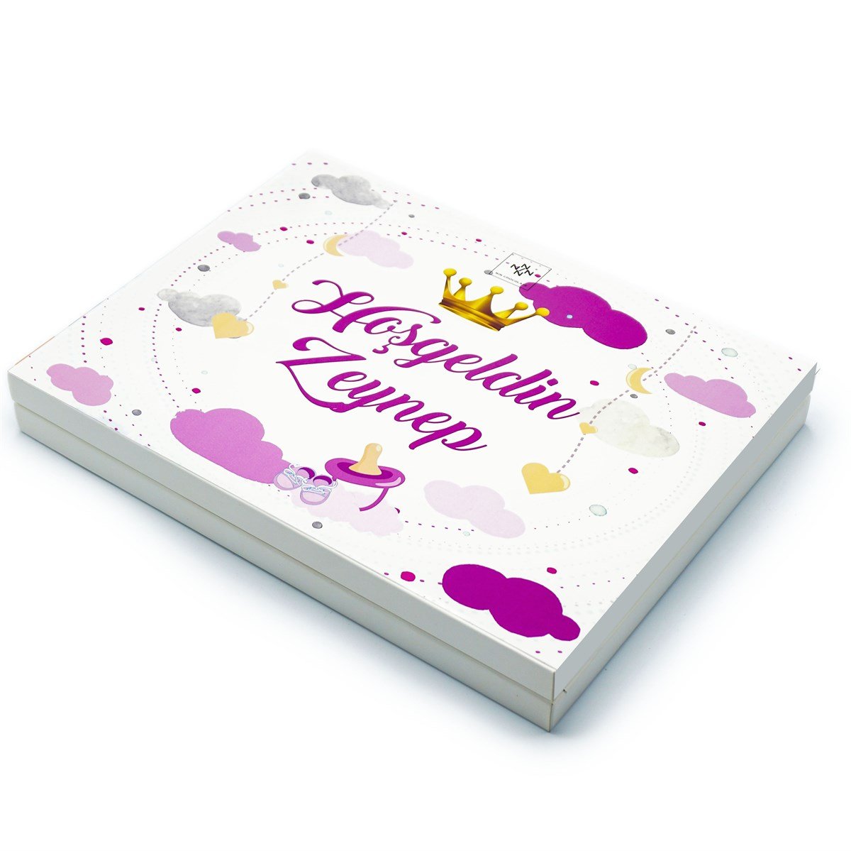 Kız Bebek Çikolatası 144 Adet Napoliten Çikolata Pembe Taç