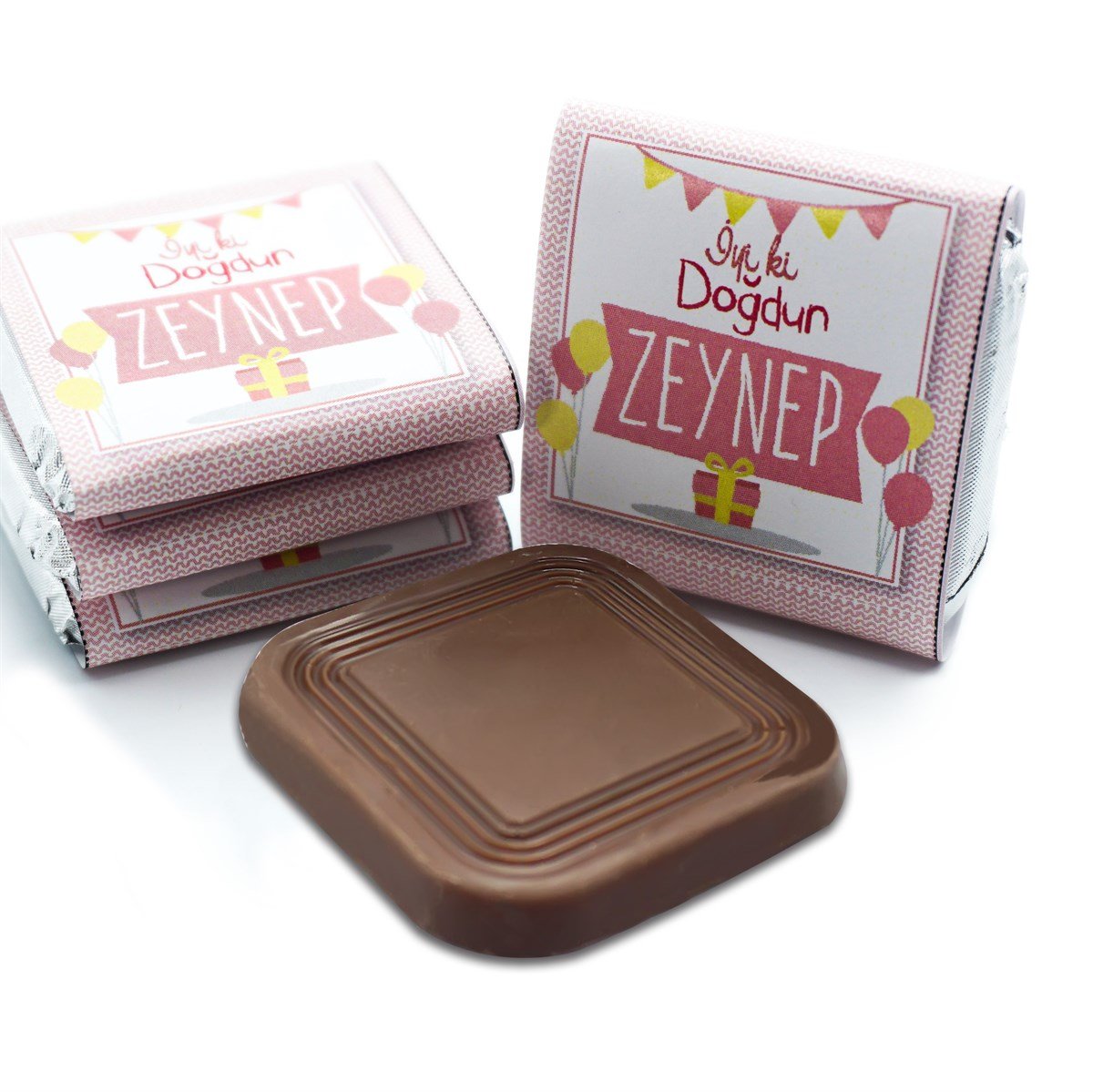 Kız Bebek Çikolatası 48 Adet Madlen Çikolata