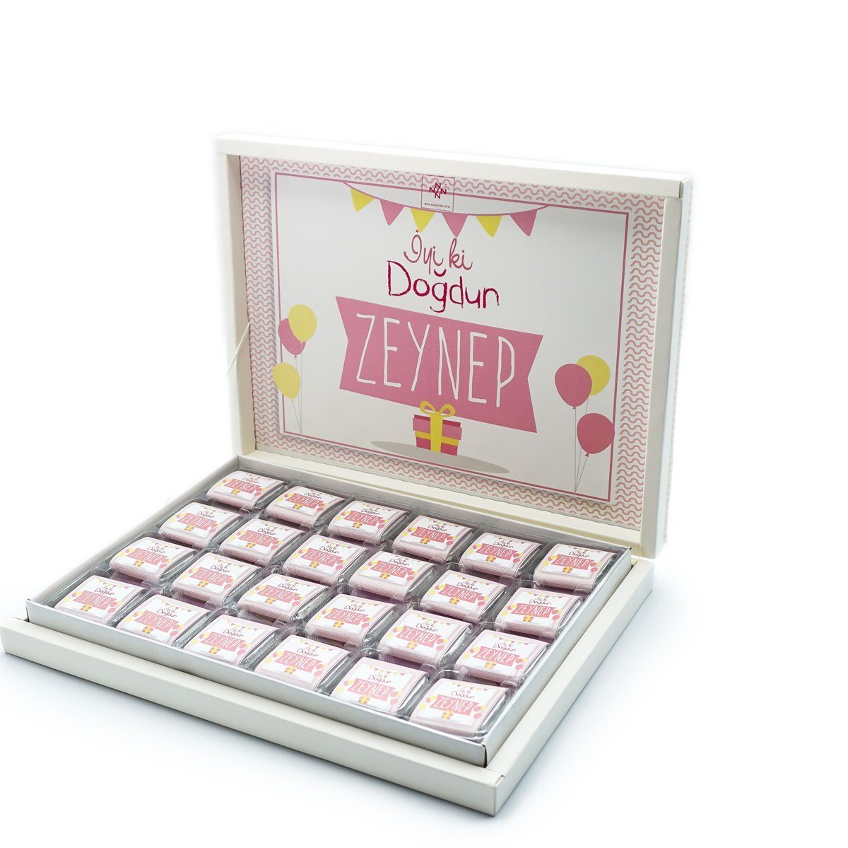 Kız Bebek Çikolatası 72 Adet Madlen Çikolata