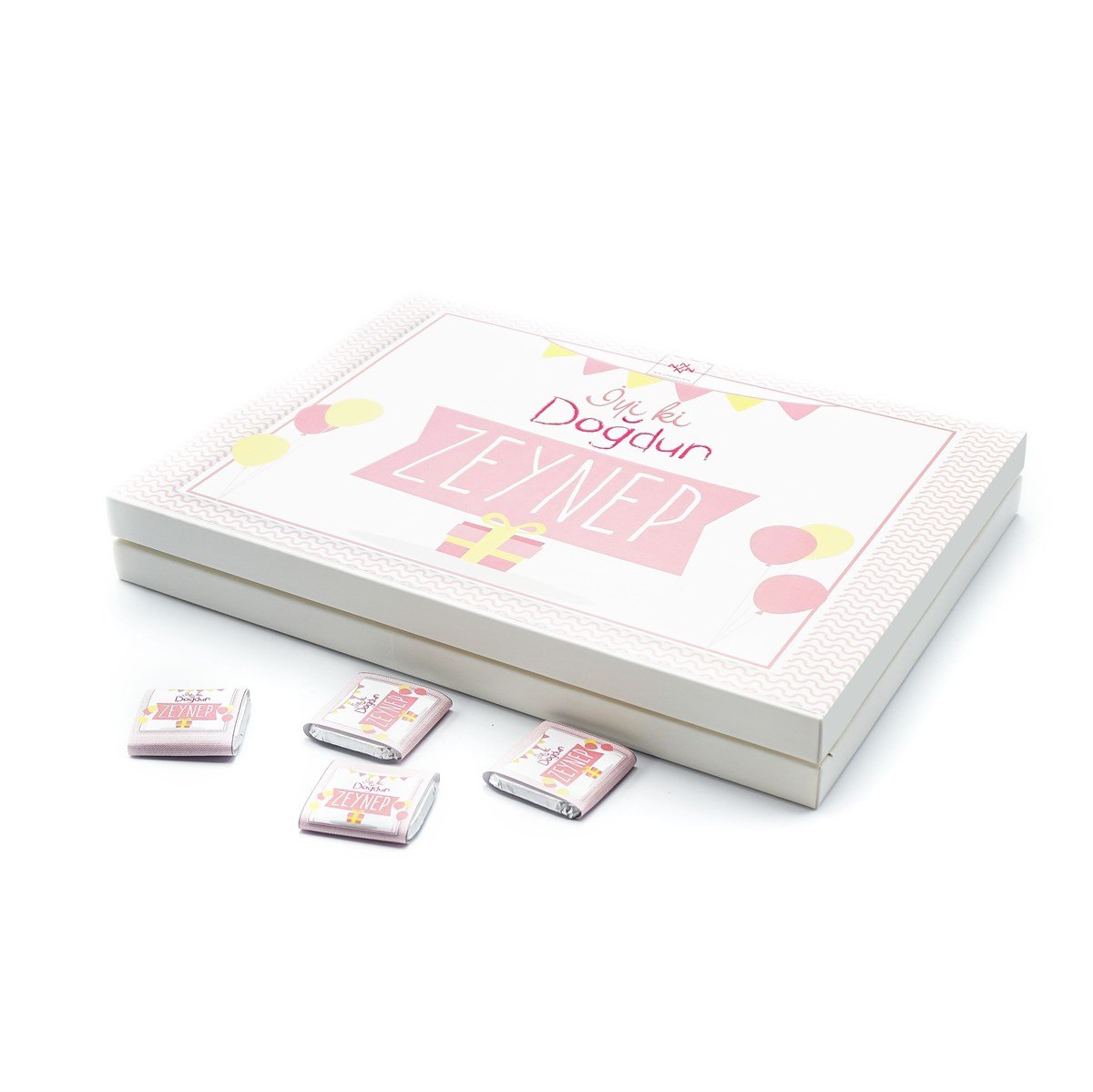 Kız Bebek Çikolatası 72 Adet Madlen Çikolata