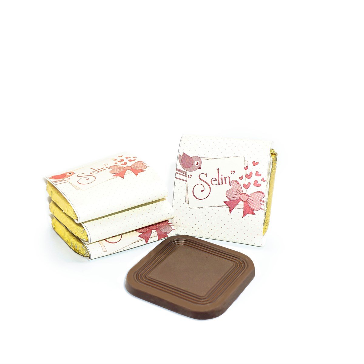 Kız Bebek Çikolatası 84 Adet Madlen Çikolata Fiyonk