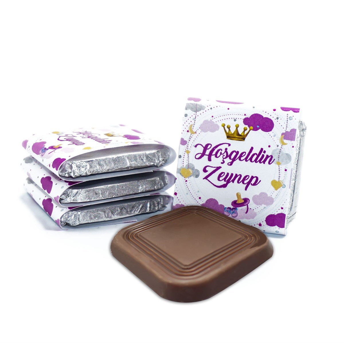 Kız Bebek Çikolatası 84 Adet Madlen Çikolata Prens