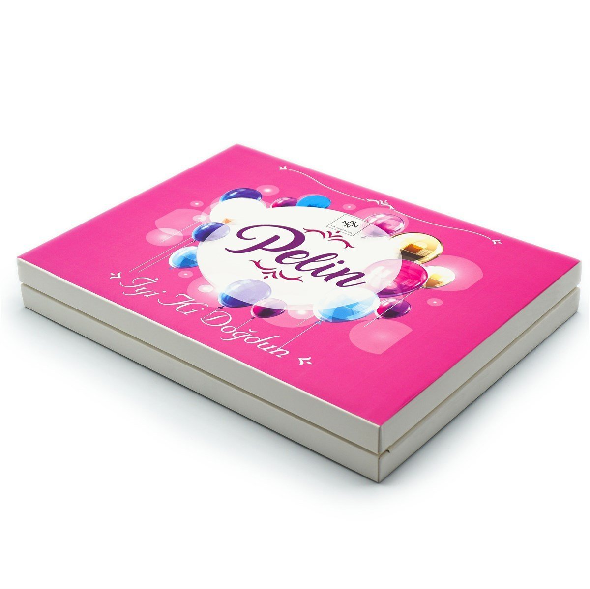 Kız Bebek Çikolatası 84 Adet Madlen Çikolata Pembe Balon