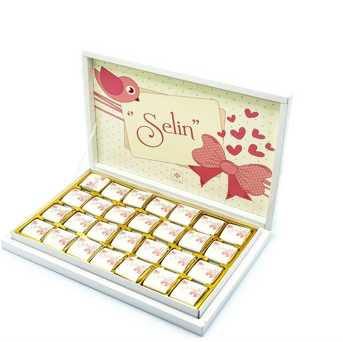 Kız Bebek Çikolatası 84 Adet Madlen Çikolata Fiyonk