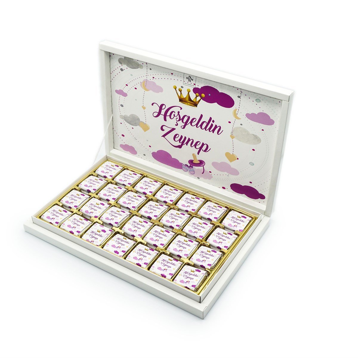 Kız Bebek Çikolatası 84 Adet Madlen Çikolata Prens