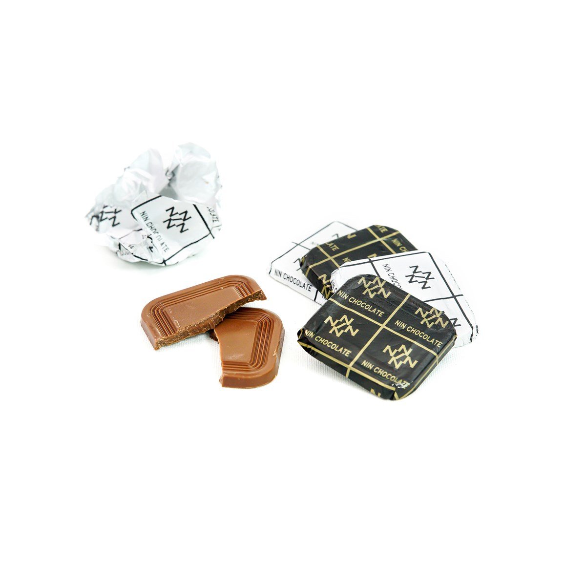 NIN BEYAZ Sütlü&Bitter Sargılı Madlen Çikolata 72'li Paket