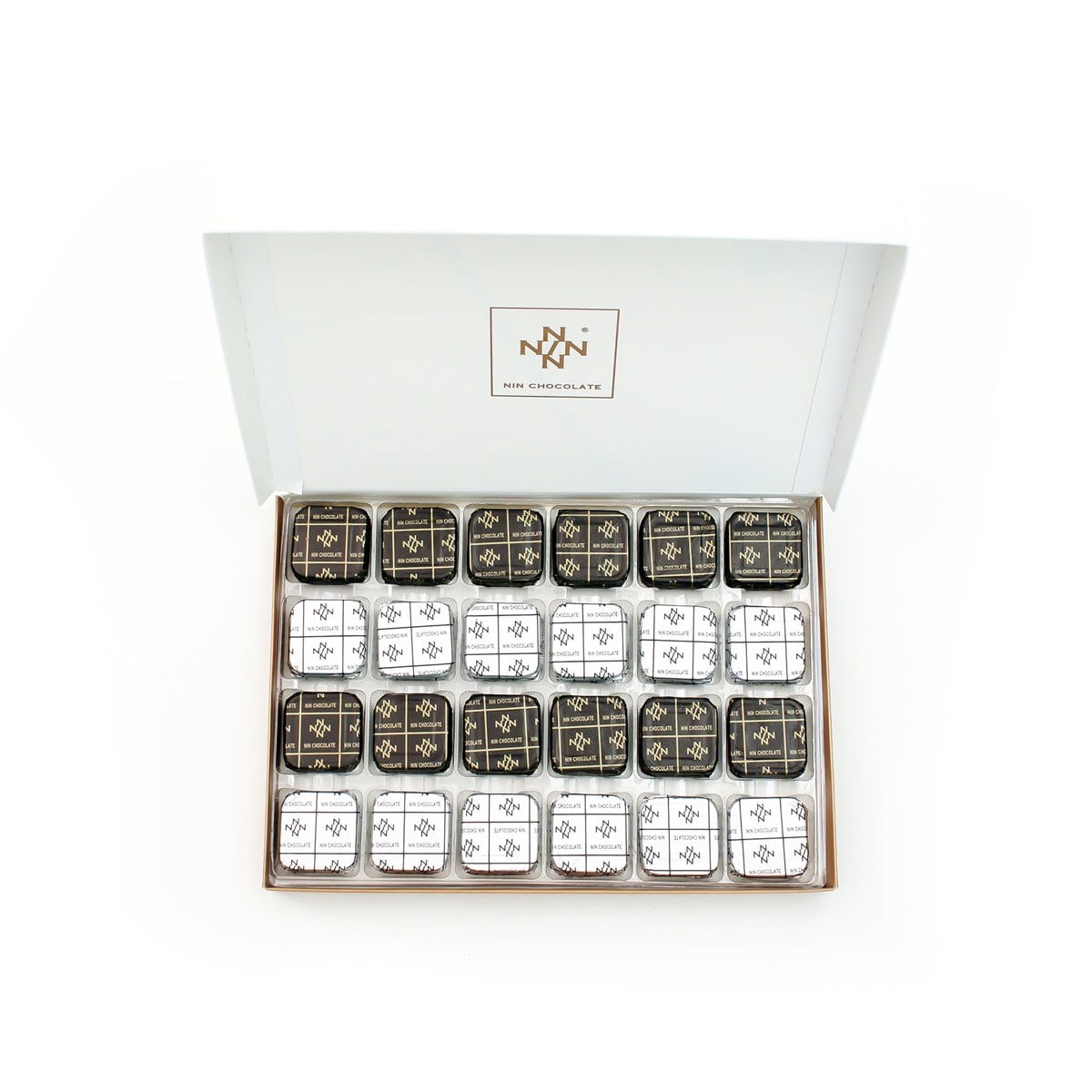NIN BEYAZ Sütlü&Bitter Sargılı Madlen Çikolata 72'li Paket