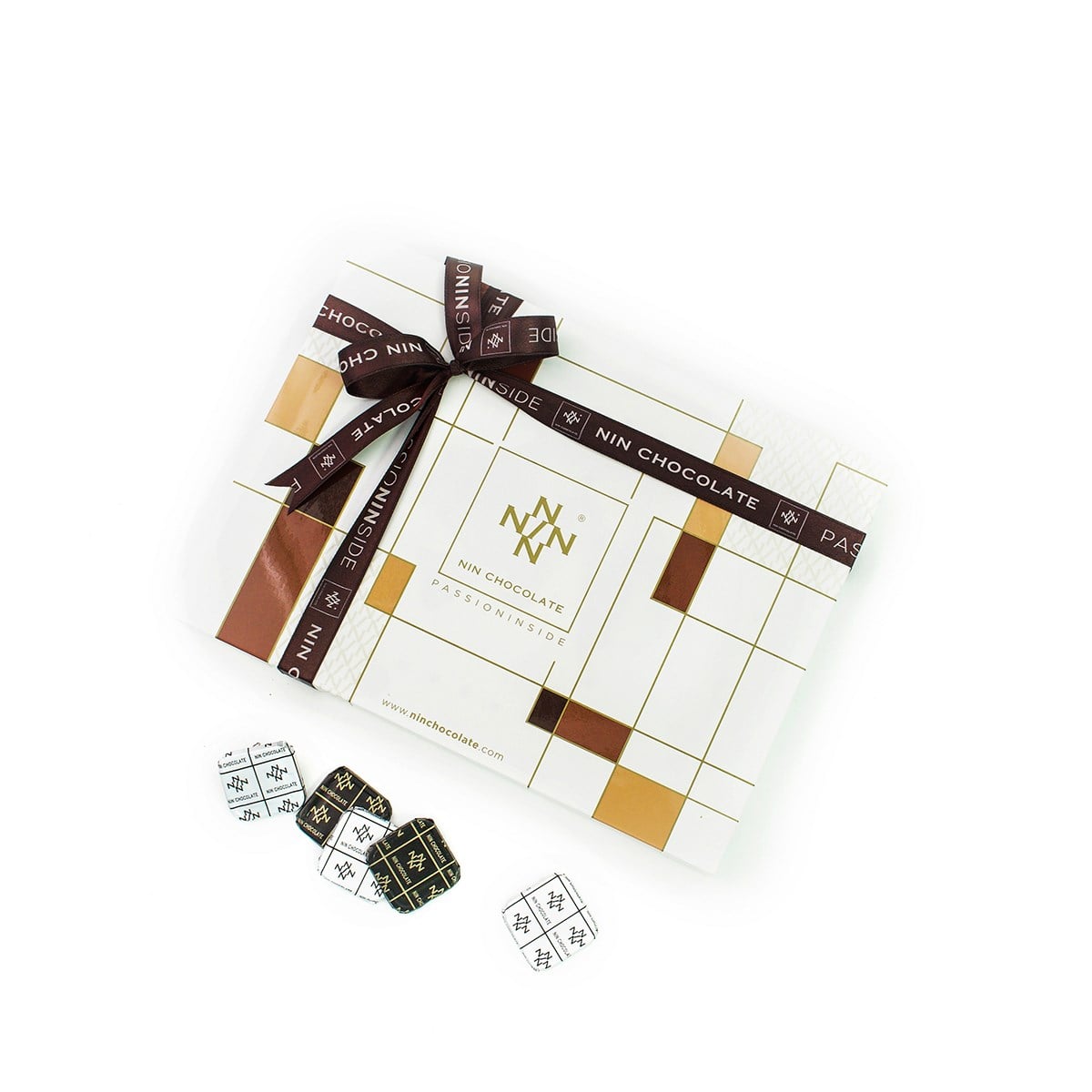 NIN BEYAZ Sütlü&Bitter Sargılı Madlen Çikolata 72'li Paket