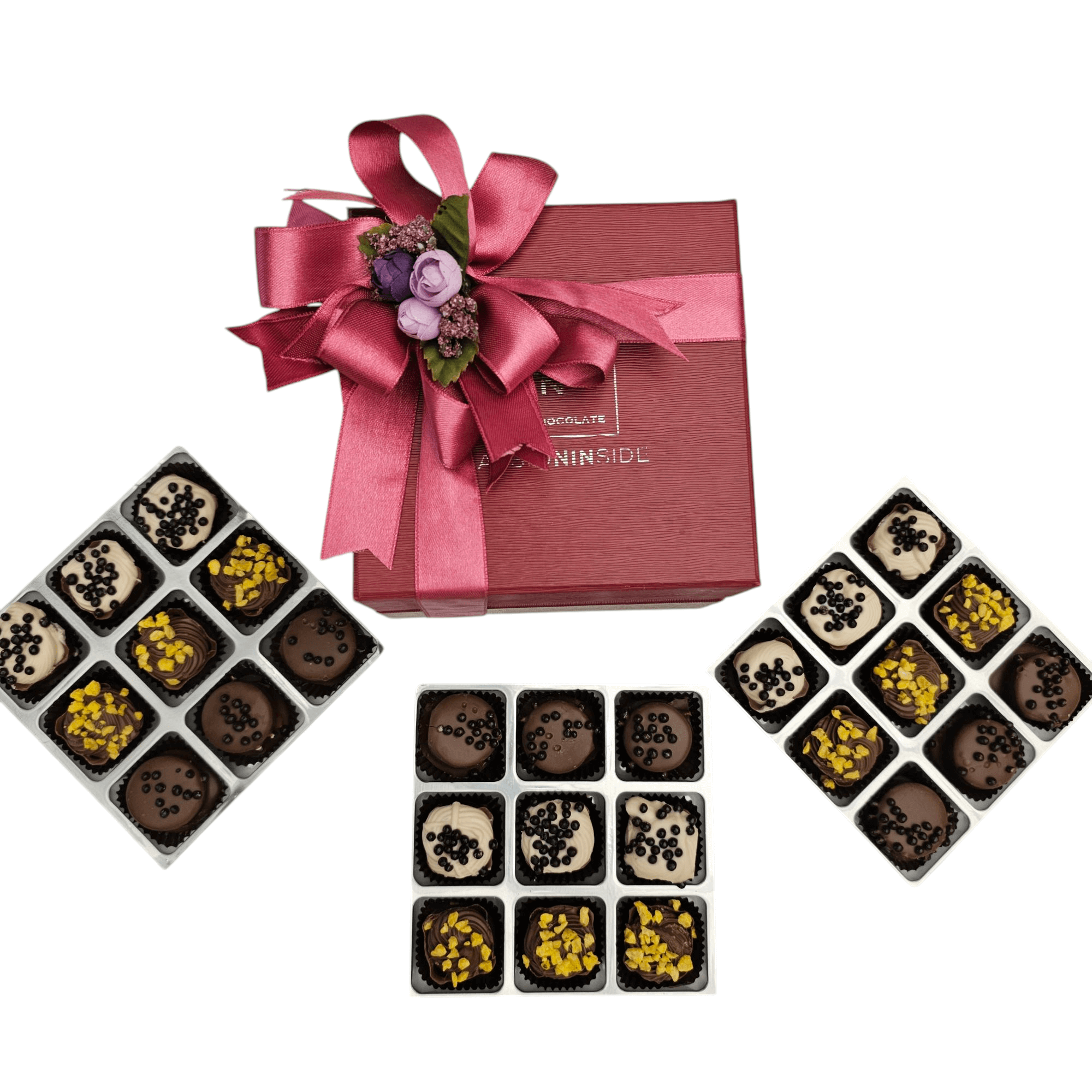 Nin Bordo Kutu Spesiyal Çikolata 27 Adet