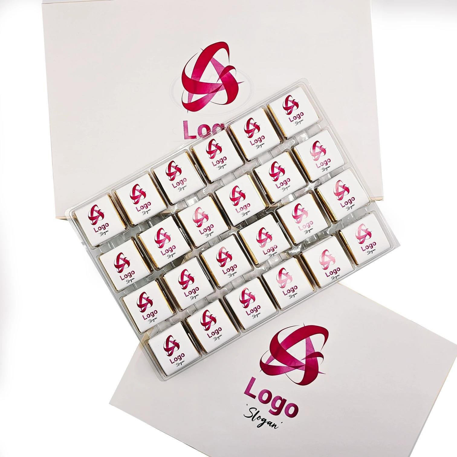 Nin Chocolate Kurumsal Logolu Madlen Çikolata 750 Gr