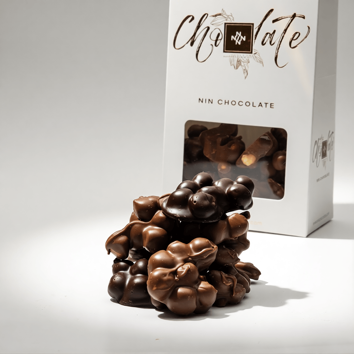 NIN Chocolate Roş Çikolata Serisi – Sütlü & Bitter (Fındıklı ve Antep Fıstıklı Seçenekleriyle)