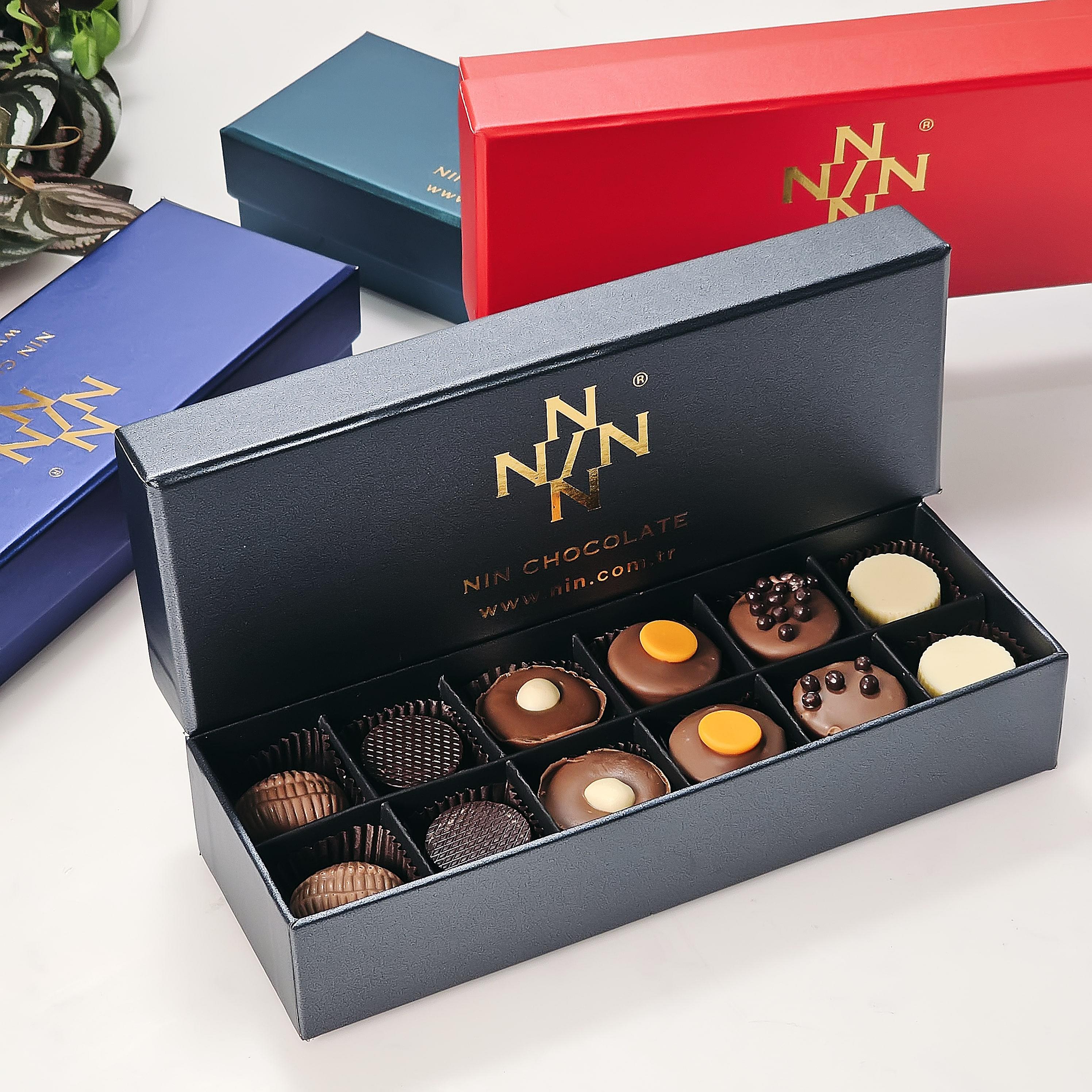 Nin Çikolata Gri Kutu Spesiyal Çikolata 12 Adet